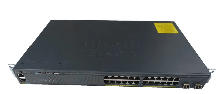 Коммутатор Cisco WS-C2960X-24TD-L, 24xGbps RJ45, 2x10Gbps SFP+. RMK, 2 x Transce