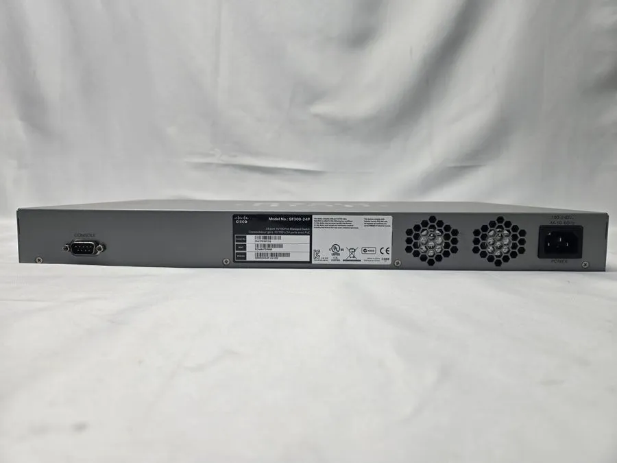 Коммутатор Cisco SF300-24P 24-Port 10/100 PoE Managed Ethernet Switch — фото лота 1