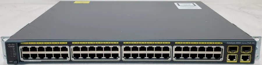 Коммутатор CISCO WS-C2960-48PST-L 48 PORT FE POE ETHERNET SWITCH W/2x SFP 370W