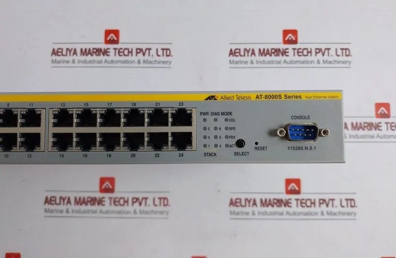 Коммутатор Allied Telesis AT-8000S/24 Network Switch 100-240V AC 1.5A 50-60Hz 24