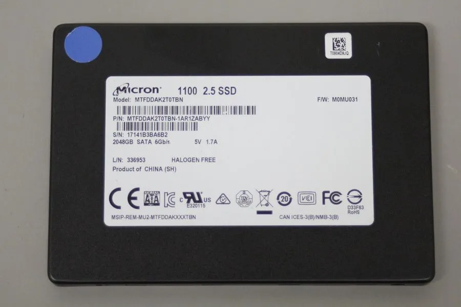 SSD-накопитель Micron 1100 2TB 2.5" SATA III Solid State Drive SSD MTFDDAK2T0TBN