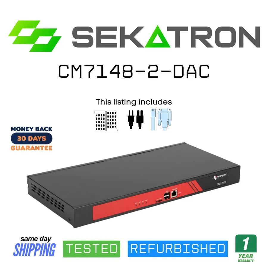 Сервер OpenGear CM7100 48-Port RJ-45 Console Server CM7148-2-DAC — фото лота 1