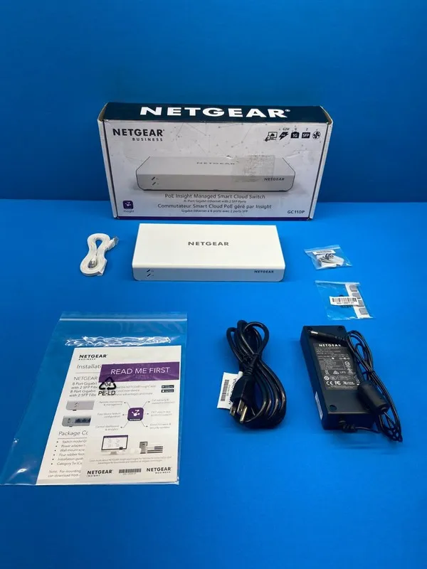 Коммутатор Netgear 8-Port Gigabit PoE App Managed Smart Cloud Switch 2 SFP Port