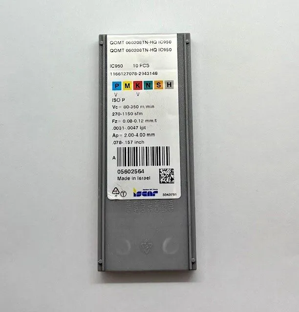 Режущий инструмент Iscar-Milling Insert QOMT 060208TN-HQ IC950