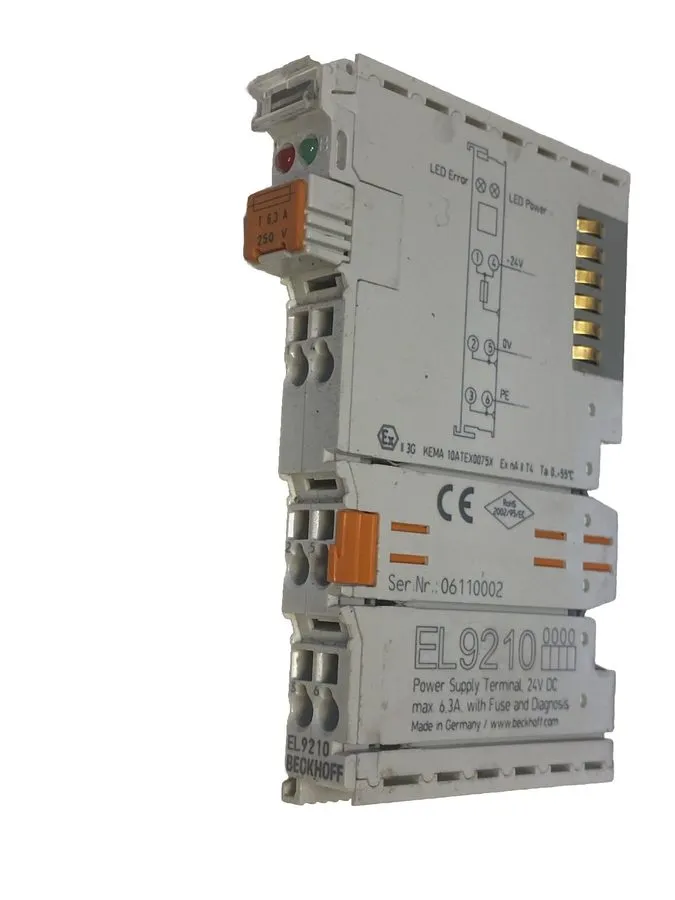 Модуль ввода-вывода Beckhoff EL9210-0000 EtherCAT Feed-In Terminal 24 V DC — фото лота 2