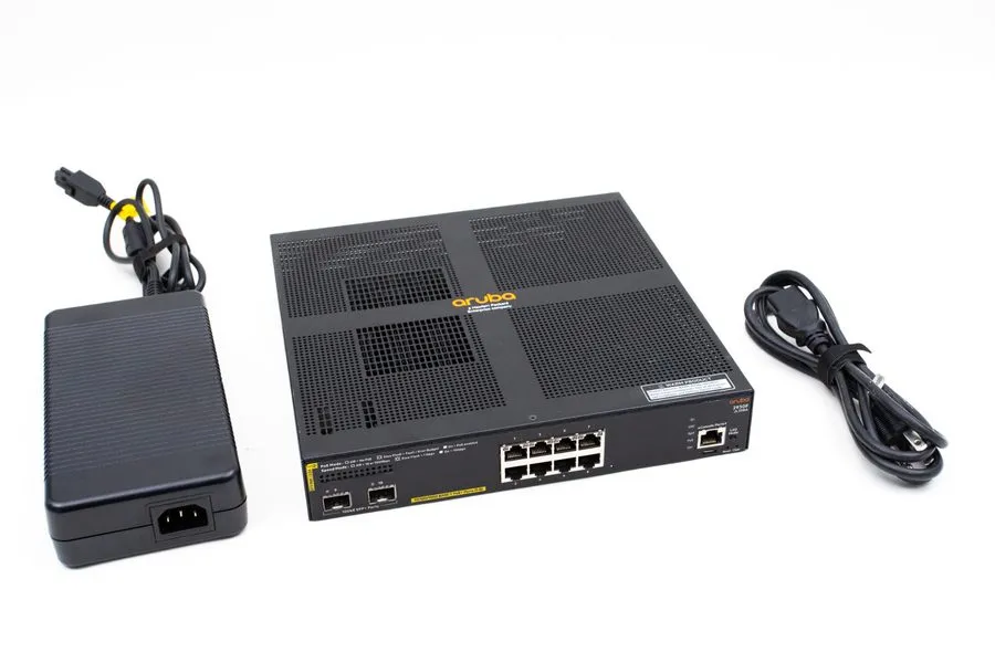 Коммутатор HP ARUBA 2930F JL258A 8 PORTS POE+ MANAGED SWITCH 2 PORTS 10GBE SFP — фото лота 1