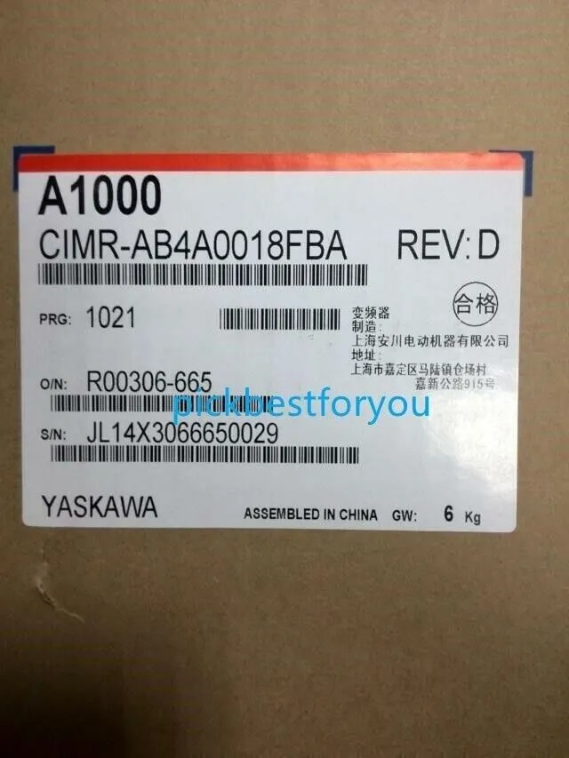 Частотный преобразователь Yaskawa A1000 Series Inverter CIMR-AB4A0018FBA