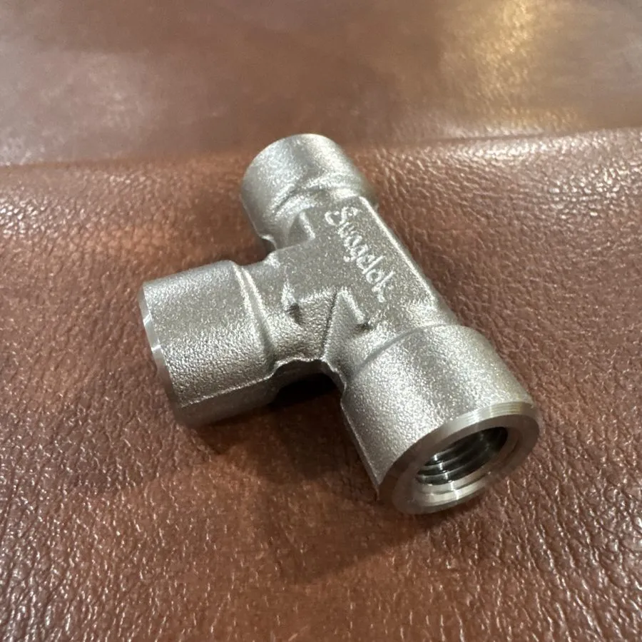 Фитинг Swagelok SS-4-T, Stainless Steel Pipe Tee Fitting, 1/4" Female NPT