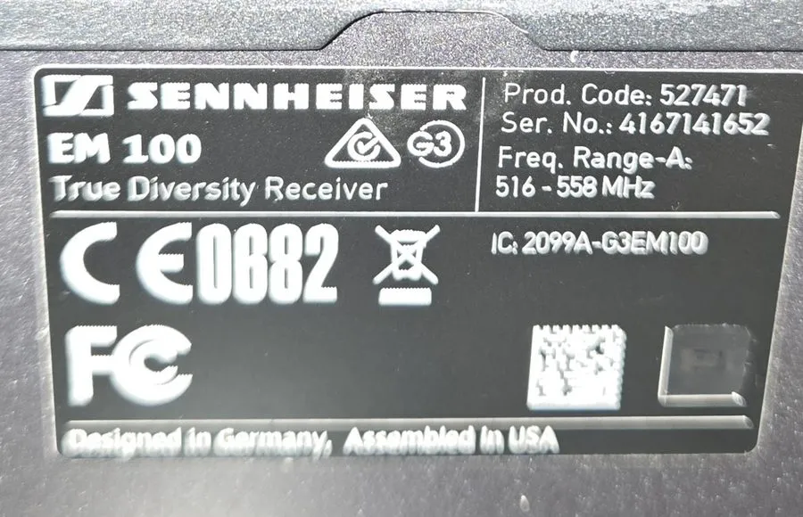 Радиосистема Sennheiser EW 100-ENG G3 Camera Portable Wireless Lavalier Micropho — фото лота 2