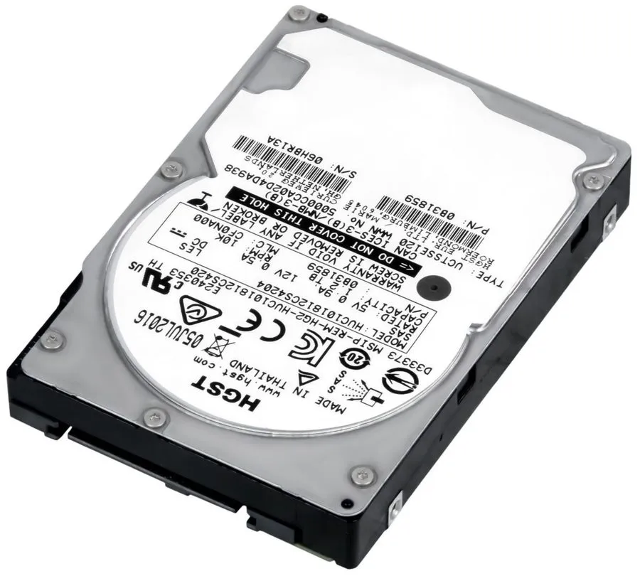 Сервер HGST Ultrastar C10K1800 1.2TB 10K SAS-3 2.5" Internal Server HDD 128MB