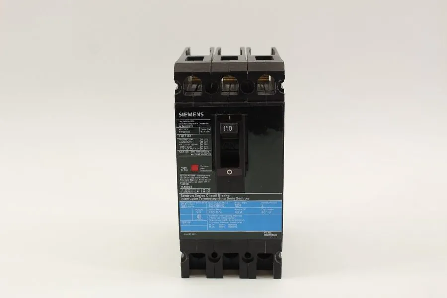Автоматический выключатель Siemens Sentron ED43B040 Molded Case Circuit Breaker 