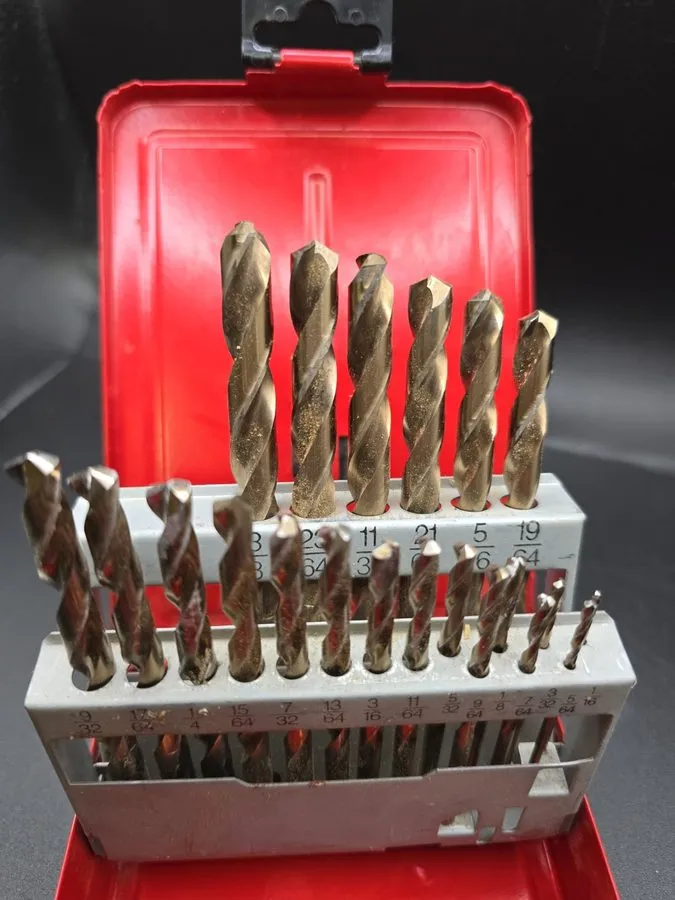 Режущий инструмент MAC Tools USA 6321DS Cobalt Drill Bit Set 1/16-3/8”x1/64” Inc — фото лота 1