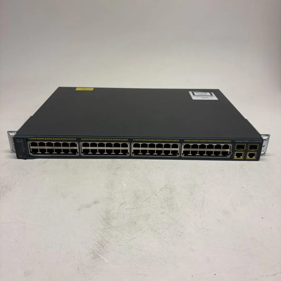 Коммутатор CISCO WS-C2960-48PST-L 48 PORT FE POE ETHERNET SWITCH W/2x SFP 370W