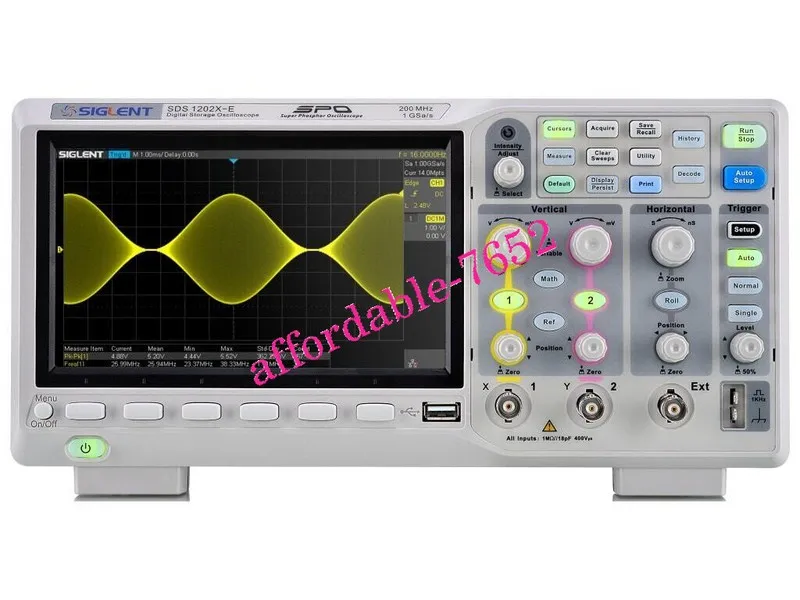 Осциллограф Siglent SDS1202X-E 200 MHz / 2 Channel Digital Oscilloscope DHL or F