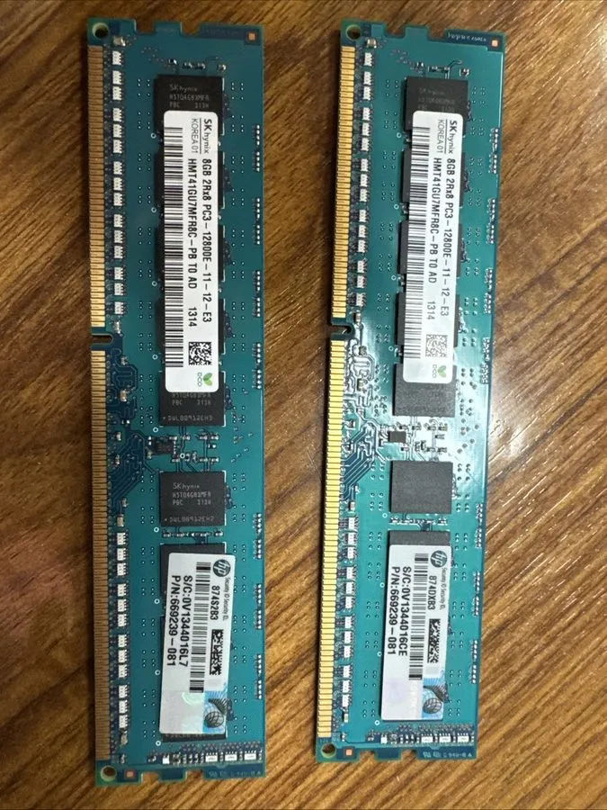Модуль памяти SERVER RAM MODULE SK HYNIX HMT41GU7AFR8C-PB 8GB UNBUFFERED ECC DDR