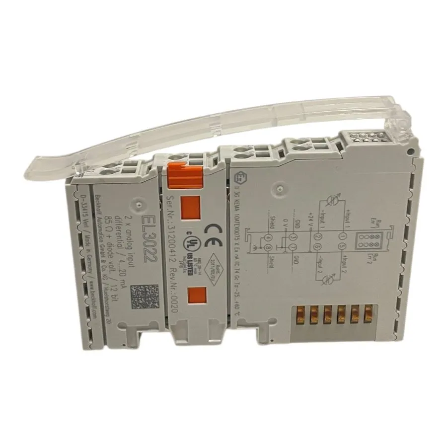 Модуль ввода-вывода Beckhoff EL3022 EtherCAT Terminal Analog Input — фото лота 2