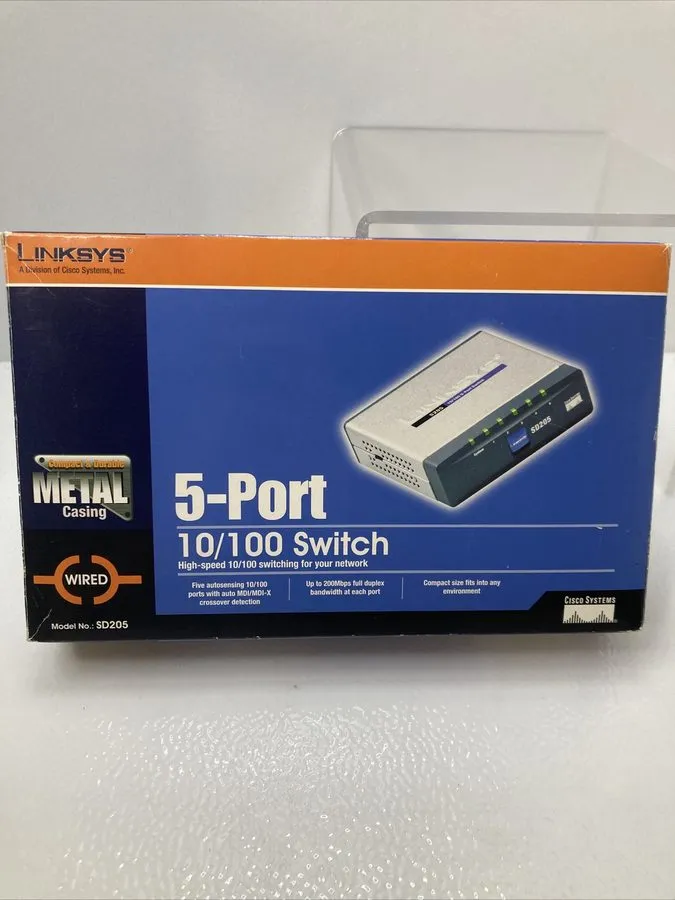 Коммутатор Linksys SD205 5-Port 10/100 Desktop Ethernet Switch Cisco Systems Ver