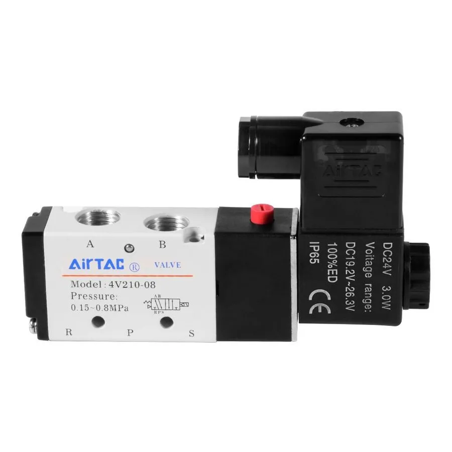 Пневмораспределитель AIRTAC 4V210-08 5/2-Way G1/4 Pneumatic Directional Valve 24