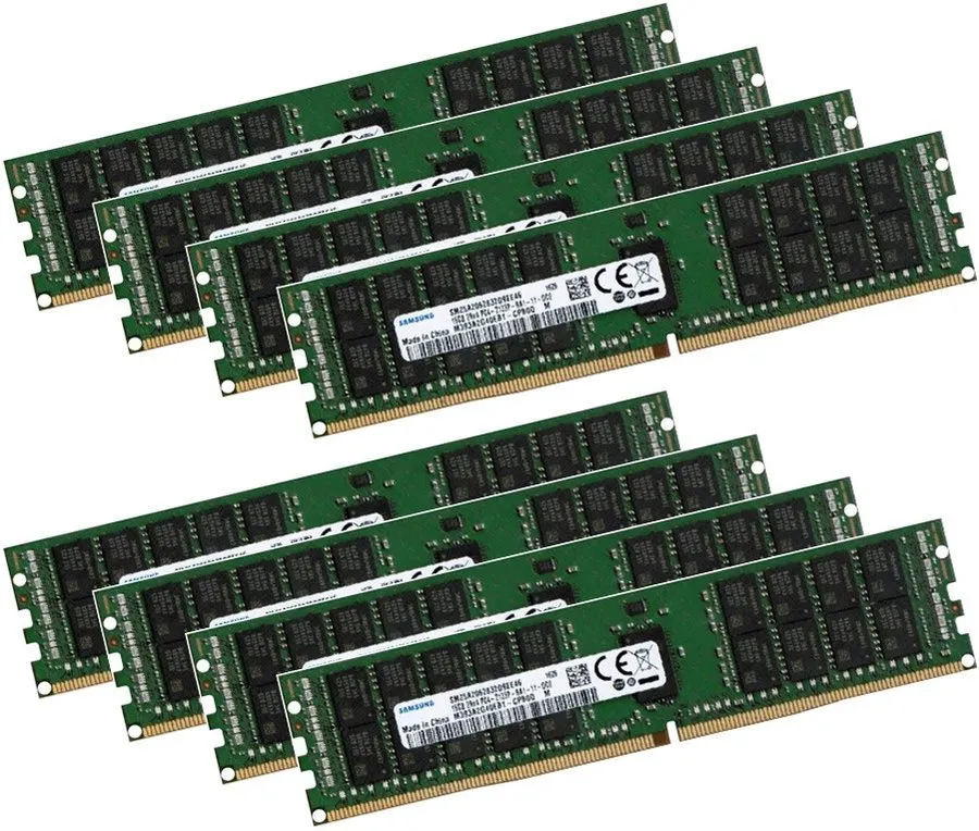Материнская плата 8x 32GB 256GB RDIMM ECC REG 2133Mhz DDR4 Memory f Supermicro X