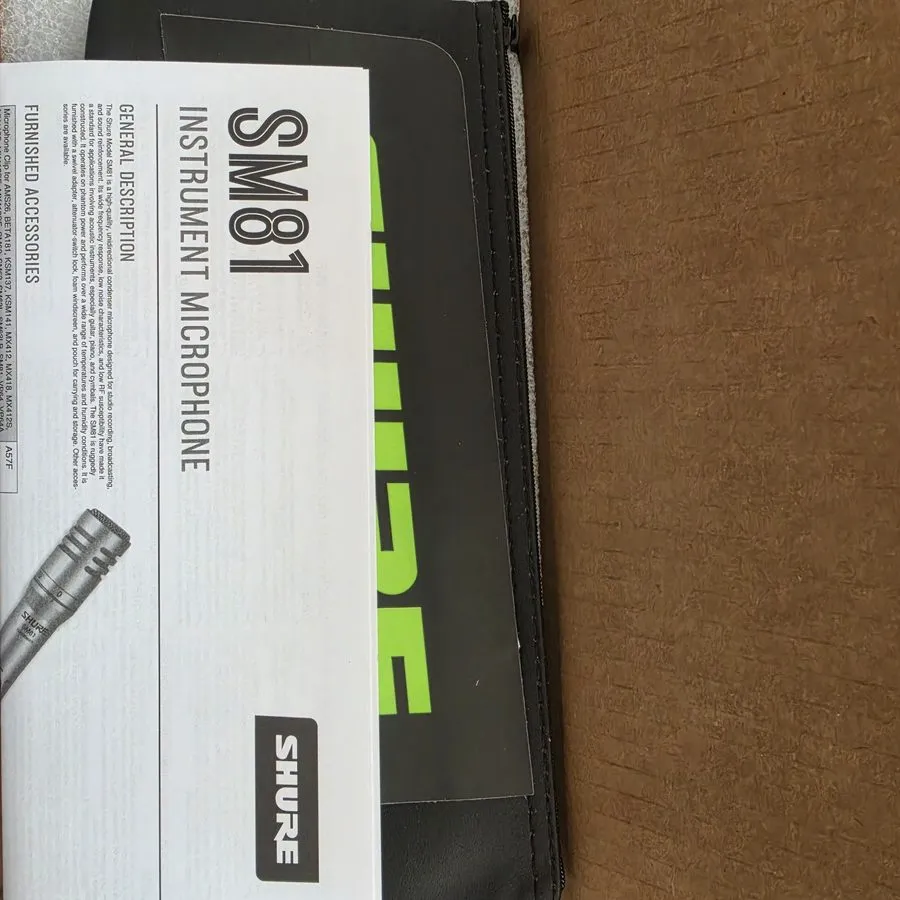 Микрофон Shure SM81-LC Cardioid Condenser Instrument Microphone — фото лота 1