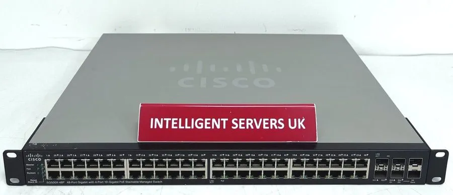 Коммутатор Cisco SG500X-48P-K9 Small Business 48-Port Gigabit PoE+ + 4×10GbE SFP