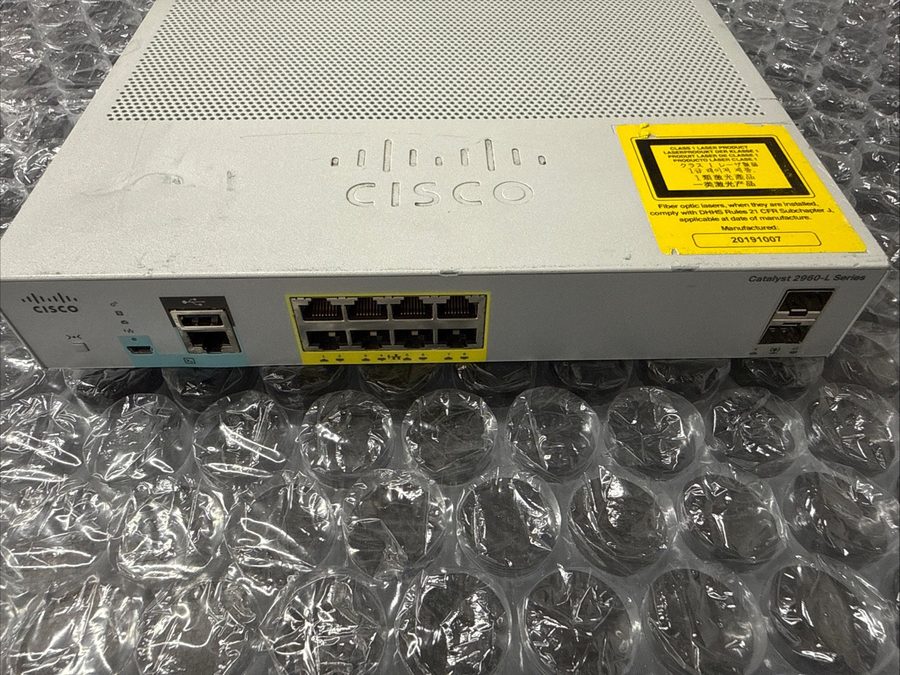 Коммутатор Cisco WS-C2960L-8PS-LL 8-Port Small 1U Managed Gigabit PoE Network Sw