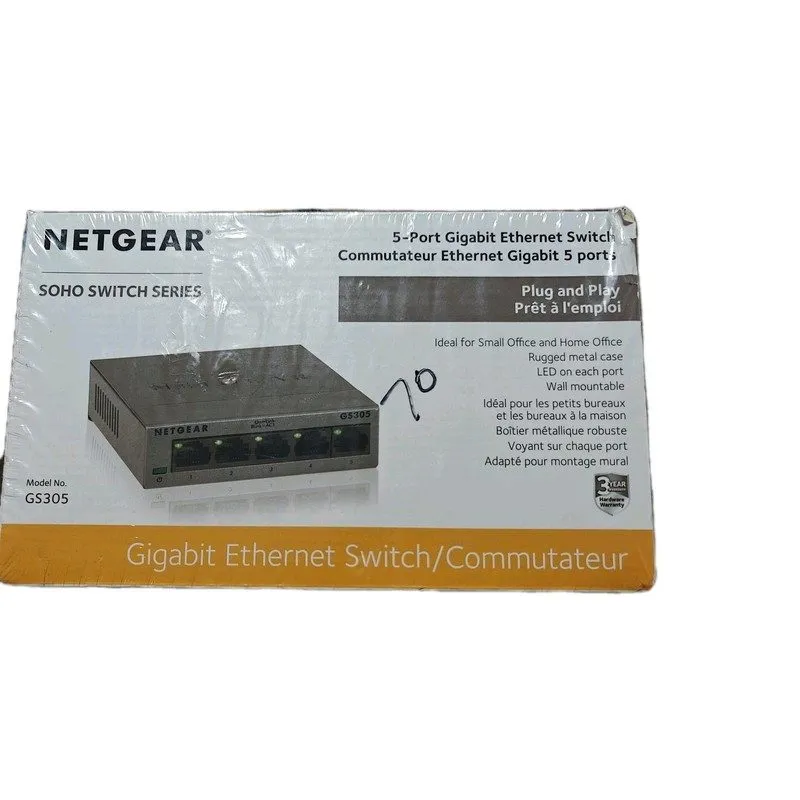 Коммутатор Netgear GS305E Smart Managed Plus 5-Port Gigabit Ethernet Switch
