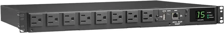 Блок розеток PDU TRIPP LITE 8 OUTLET 1.44KW 120V SINGLE-PHASE ATS/MONITORED PDU  — фото лота 1