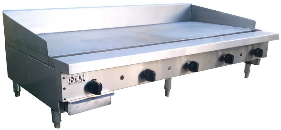 Гриль Ideal IDGR-60 60" Commercial Gas Griddle 5 Burner 150k BTU 1" Thick Plate  — фото лота 1