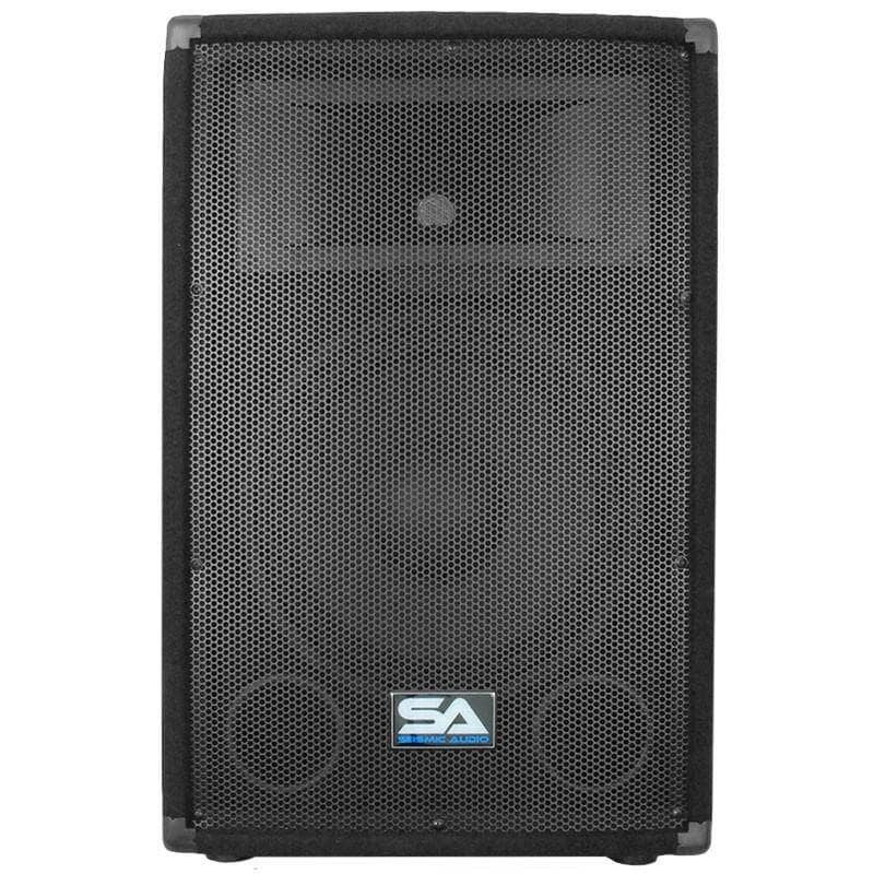 Акустическая система Seismic Audio Pair of 12" PA Speakers with Tripod Stands SA — фото лота 2
