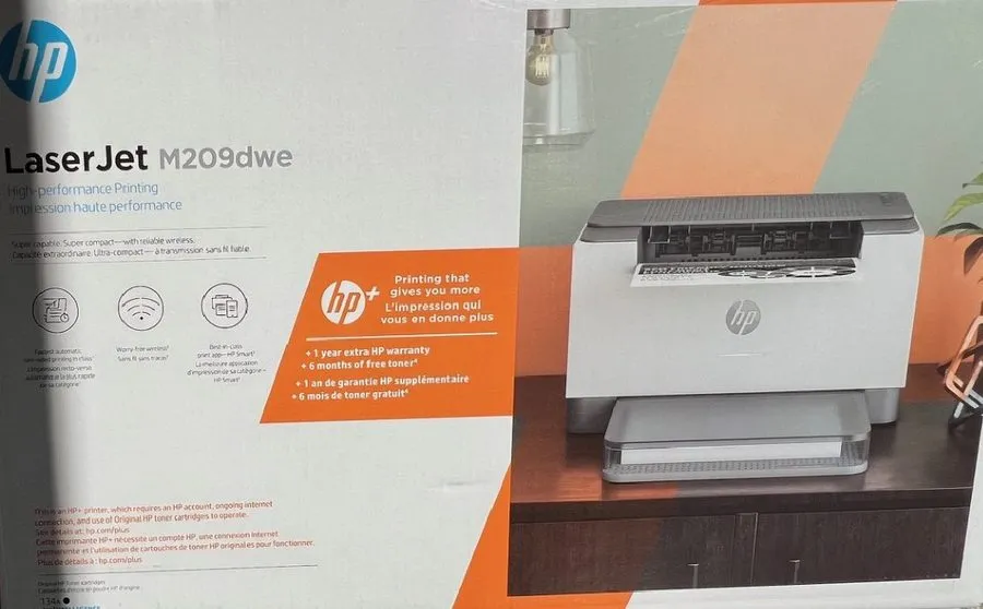 Лазерный принтер HP LaserJet M209dwe Desktop Wireless Laser Printer Monochrome,