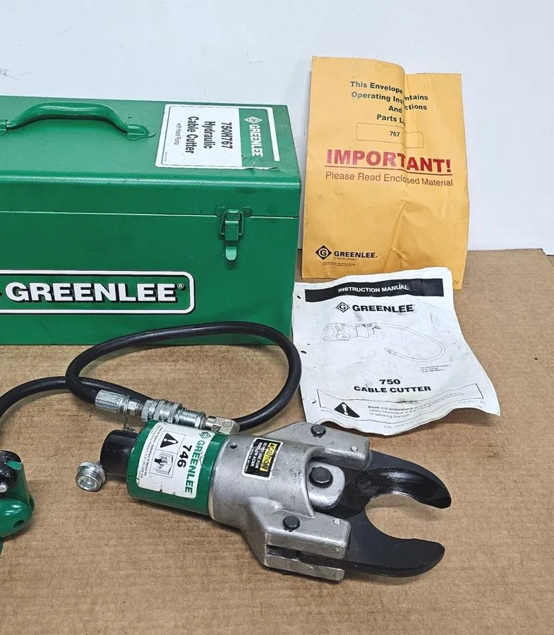 Кабель GREENLEE 750H767 HYDRAULIC CABLE CUTTER + HAND PUMP (746 RAM)