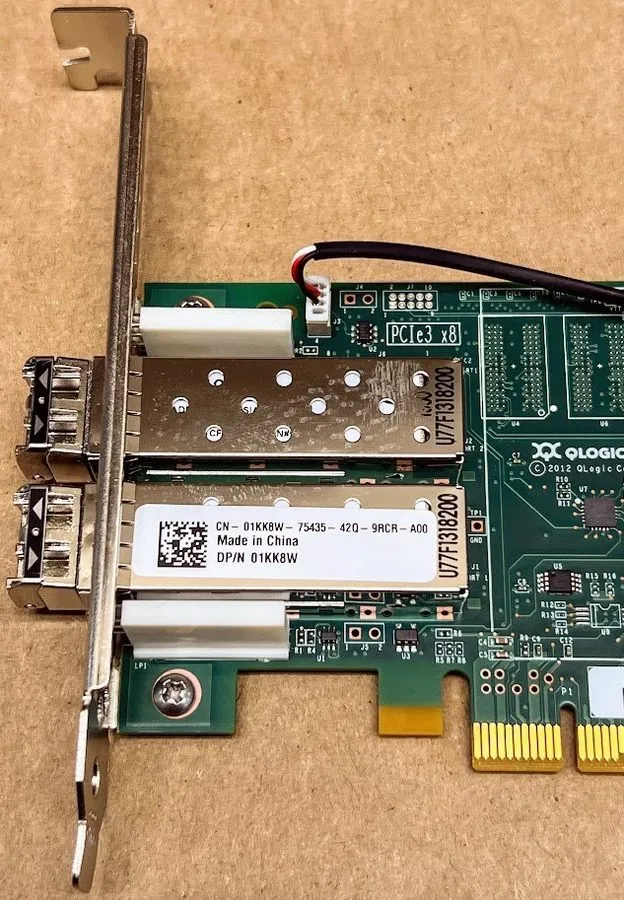 Контроллер Dell QLogic QLE2662L 16Gb Dual Port Fibre Channel HBA PCIe 07JKH4 — фото лота 2
