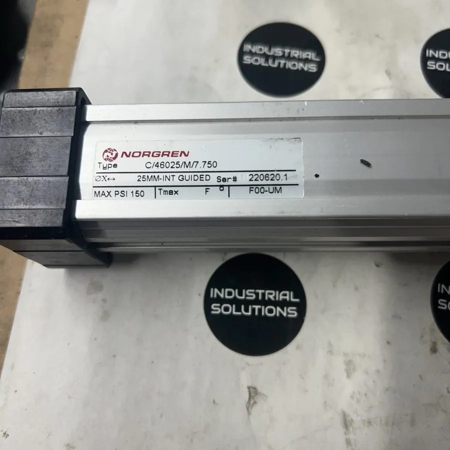 Пневмоцилиндр NORGREN C/46025/M/7.750 GUIDED PNEUMATIC SLIDE CYLINDER 150 PSI — фото лота 1