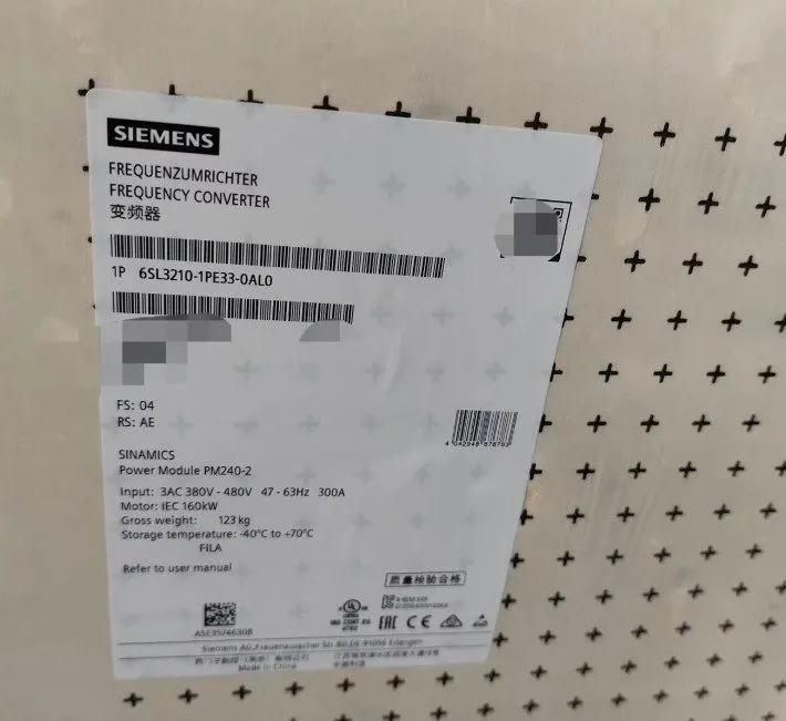 Частотный преобразователь 6SL3210-1PE33-0AL0 Siemens SINAMICS G120