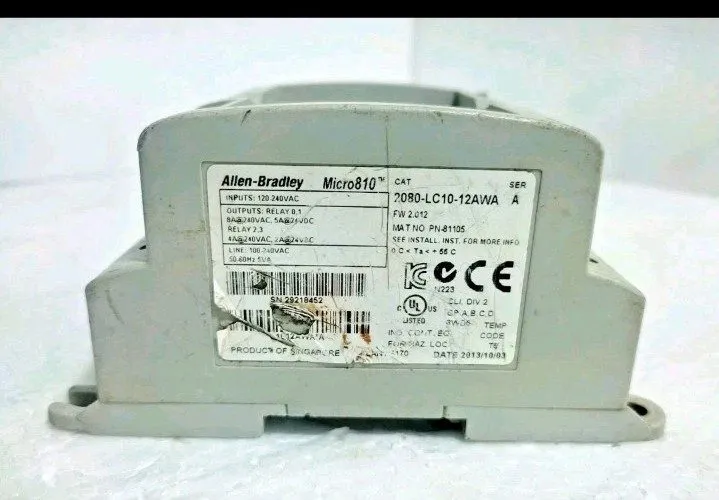 ПЛК Allen-Bradley 2080-LC10-12AWA Smart Relay Controller 100-240VAC