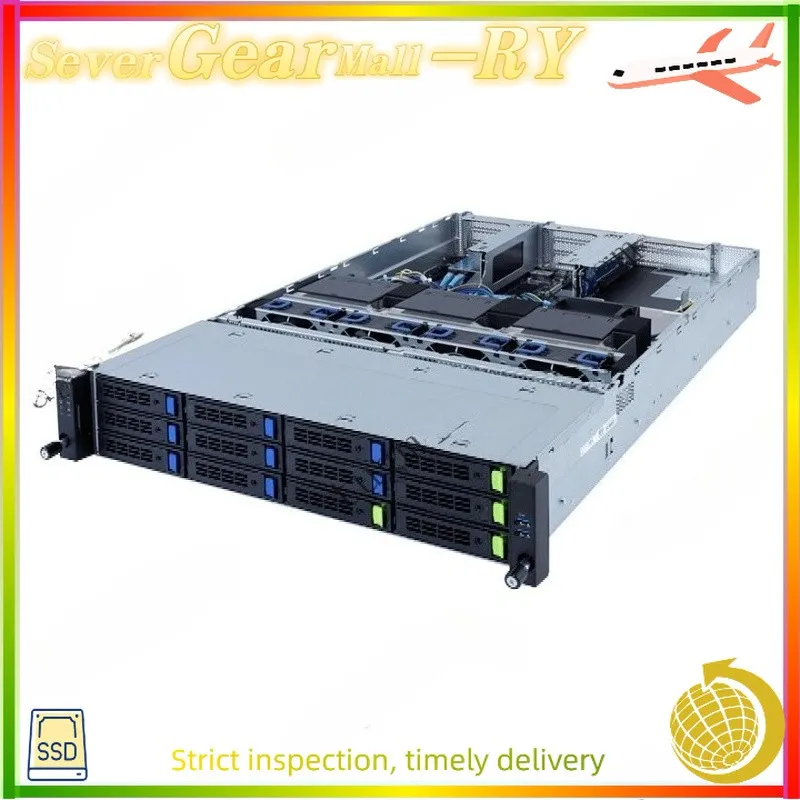 Сервер Gigabyte Rack Server R282-Z96+2x EPCY 7542 32-Core 8x 3.5" 4x U.2 2x 1600