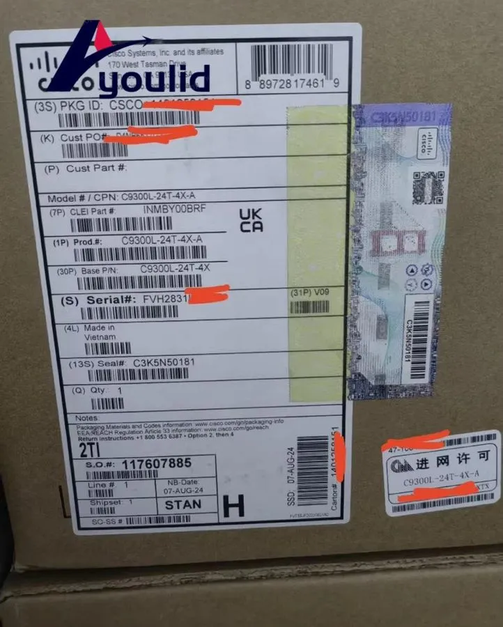 Коммутатор Cisco Catalyst C9300L-24T-4X-A 24-Port Data Switch