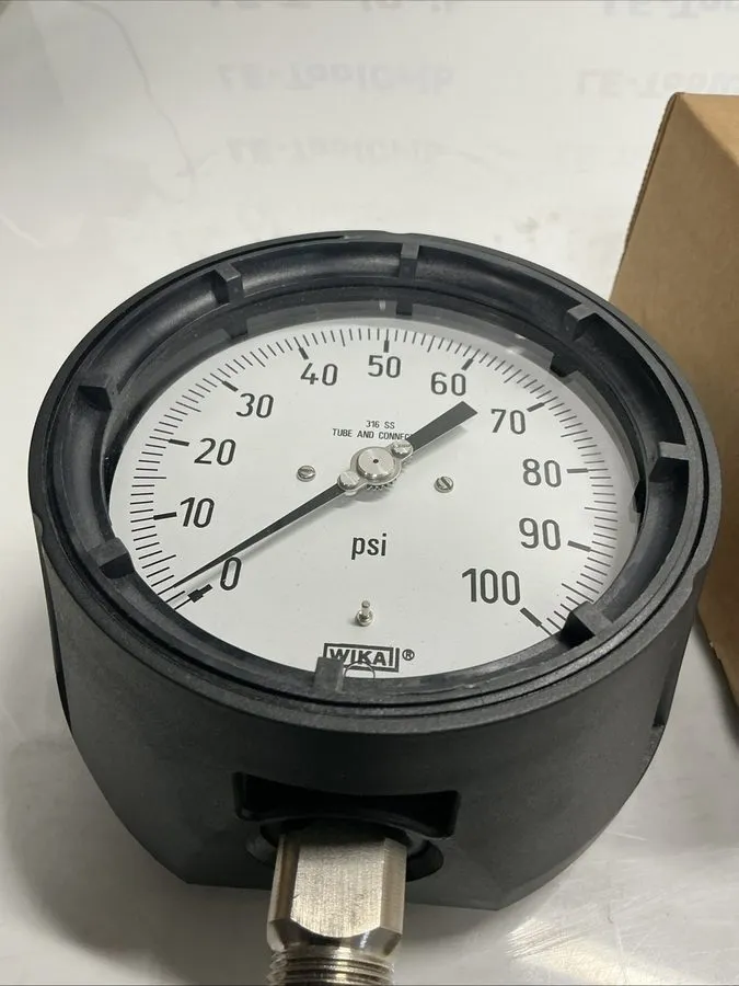 Трубопроводная арматура WIKA 9834834 Type 232.34 4.5” Pressure Gauge 0-100 PSI A — фото лота 1