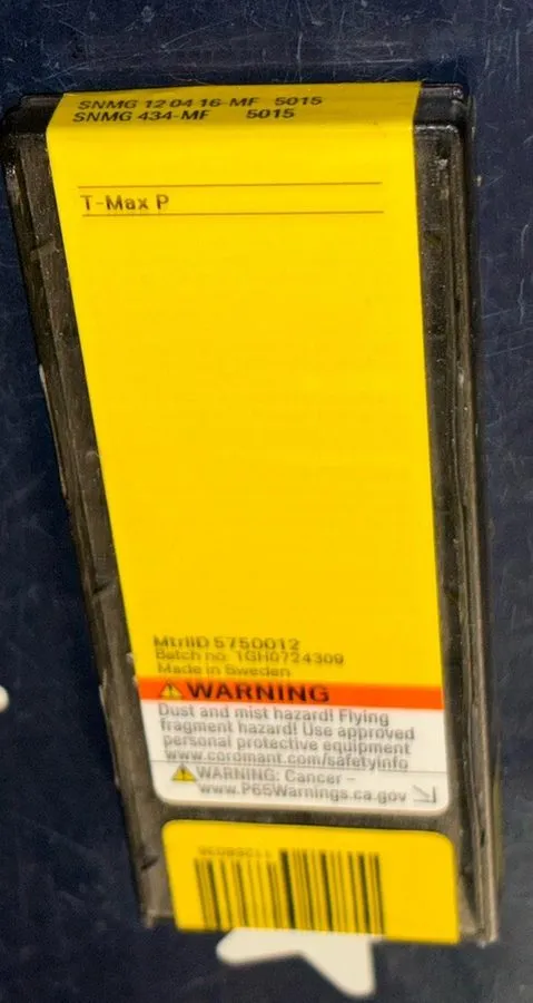 Режущий инструмент SANDVIK SNMG 12 04 16-MF 5015 434-MF 5750012 Carbide Insert 1