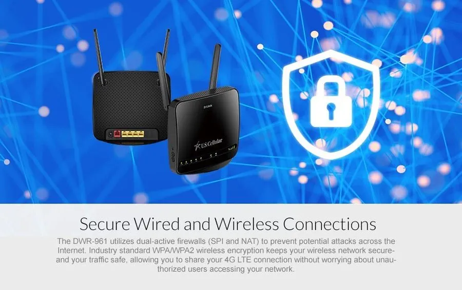 Маршрутизатор D-Link DWR-961 US Cellular 4G LTE Wireless Router AC1200 Complete