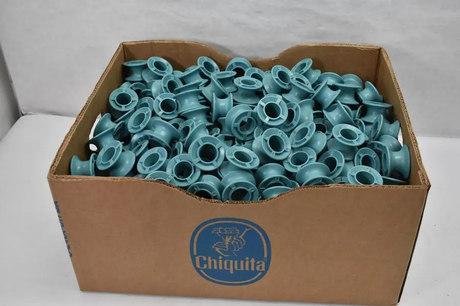 Конвейер 90801200 Case Conveyor Spool Roller Teal Plastic Guide Wheel Bulk lbs — фото лота 1