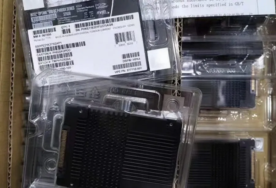 SSD-накопитель Intel Optane P4800x 375GB SSD U.2 NVME PCIE HP SSDPE1K375GAP1 Sol