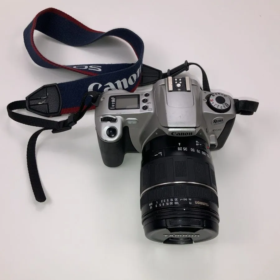 Объектив Nikon N60 35MM SLR Film Camera W Tamron 28-200 Lens, Parts — фото лота 1