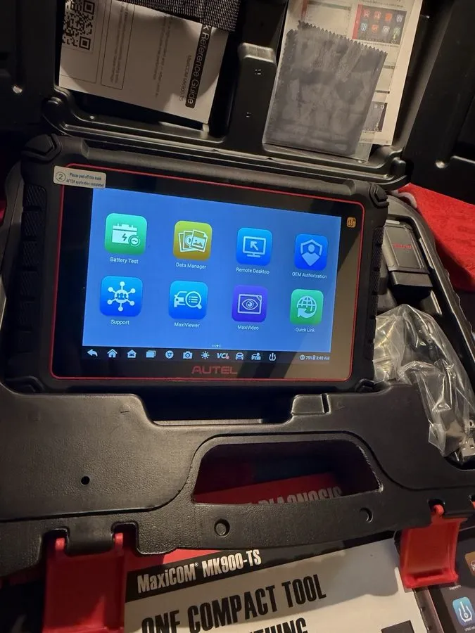 Диагностический сканер Autel MaxiCOM MK900-TS TPMS Scanner 2026 Bidirectional To