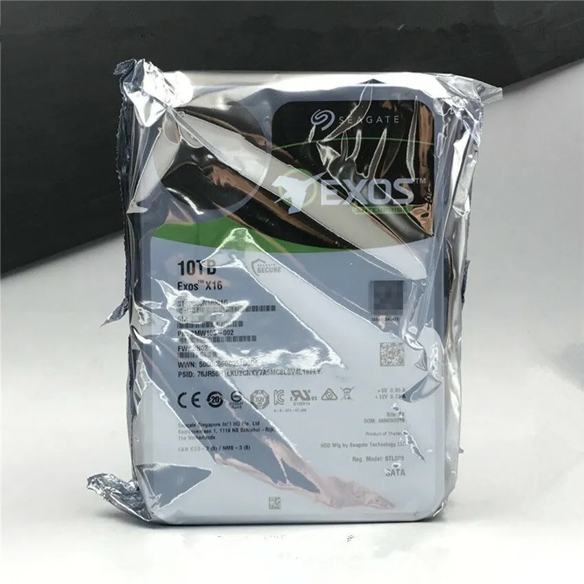 Жёсткий диск Seagate ST10000NM001G Exos X16 10TB 7.2K SATA 6Gbps 3.5" 256MB Cach