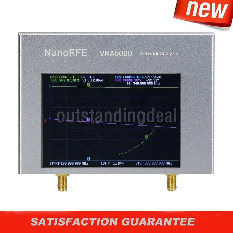 Анализатор цепей VNA6000-A Two Port 6GHz Portable Vector Network Analyzer with 9