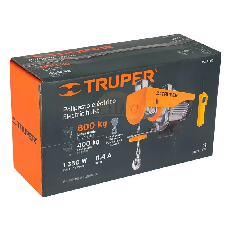 Таль Truper POLE-800 800kg electric hoist — фото лота 2