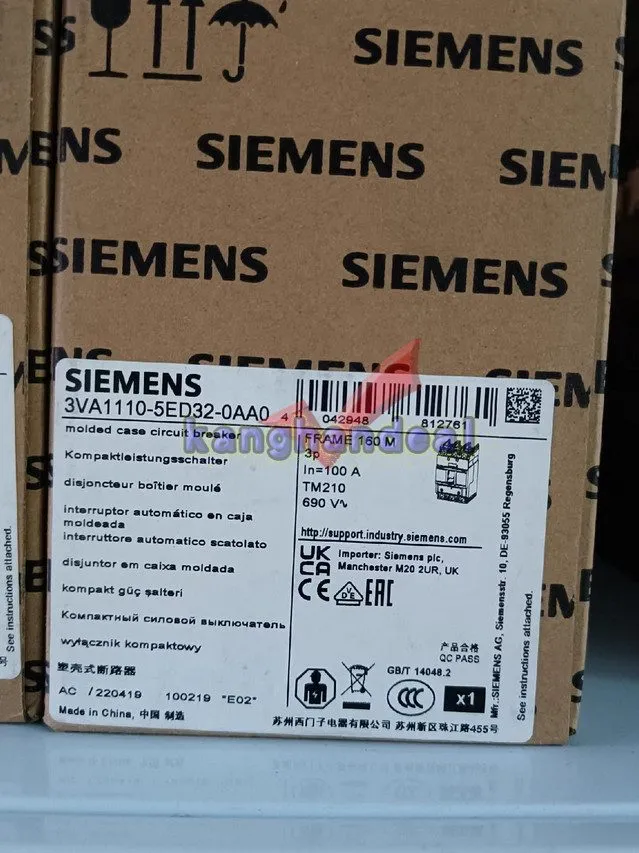 Автоматический выключатель Siemens circuit breaker 3VA1110-5ED32-0AA0