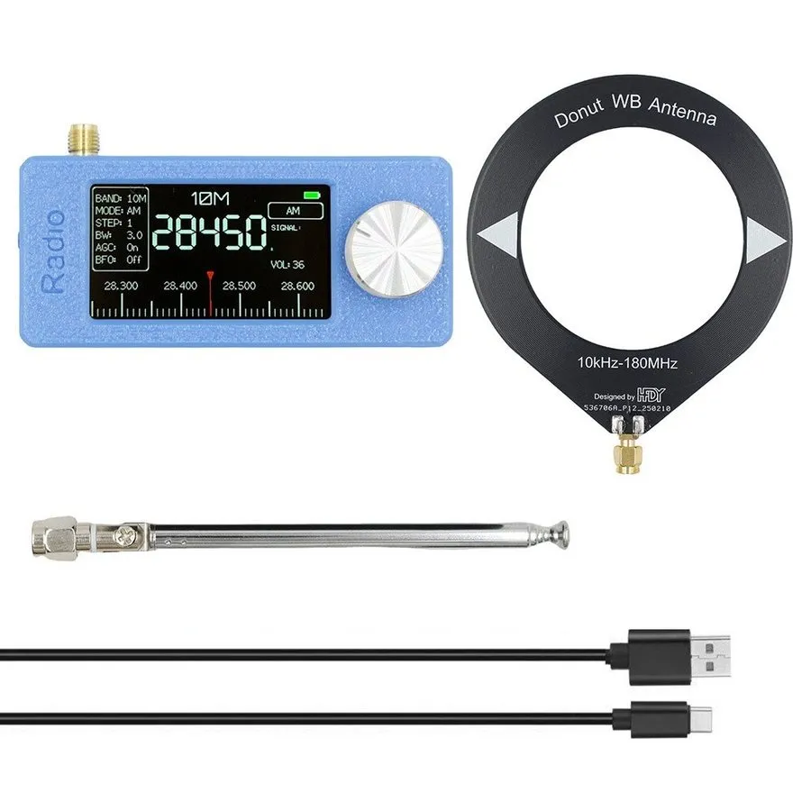 Дисплей SI4732 Portable Radio 0.5-108MHz LSB USB Mini Pocket Radio 1.9-inch IPS  — фото лота 1